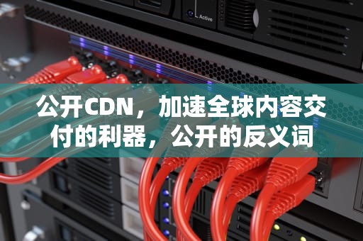 公开CDN，加速全球内容交付的利器，公开的反义词