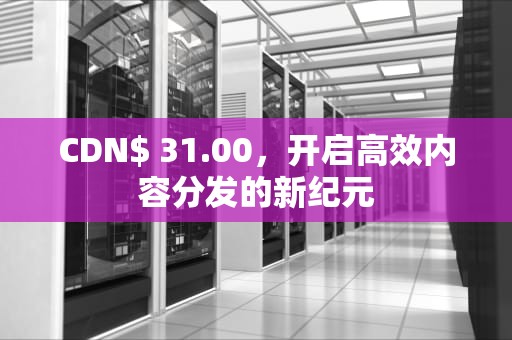 CDN$ 31.00，开启高效内容分发的新纪元