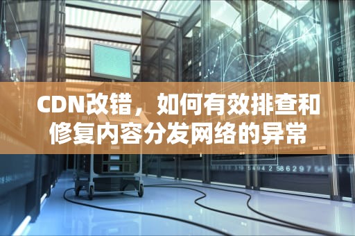 CDN改错，如何有效排查和修复内容分发网络的异常