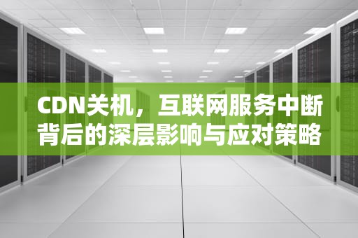 CDN关机，互联网服务中断背后的深层影响与应对策略