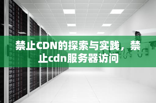 禁止CDN的探索与实践，禁止cdn服务器访问