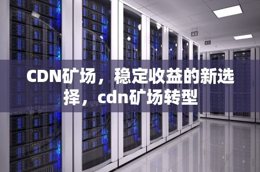 CDN矿场，稳定收益的新选择，cdn矿场转型