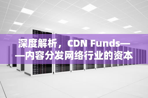深度解析，CDN Funds——内容分发网络行业的资本动态与投资前景