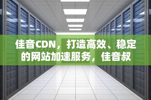 佳音CDN，打造高效、稳定的网站加速服务，佳音叔