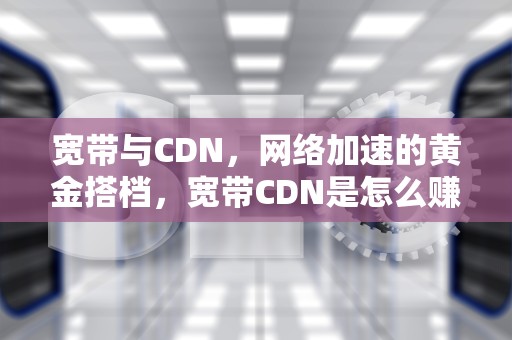 宽带与CDN，网络加速的黄金搭档，宽带CDN是怎么赚钱的