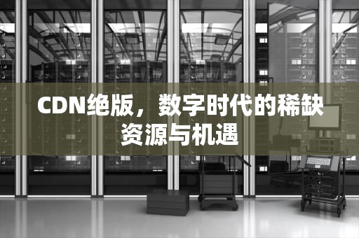 CDN绝版，数字时代的稀缺资源与机遇