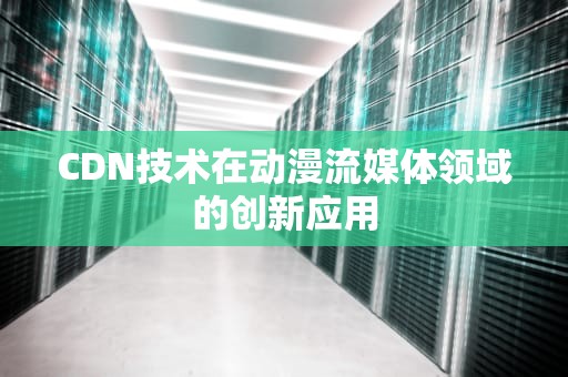 CDN技术在动漫流媒体领域的创新应用