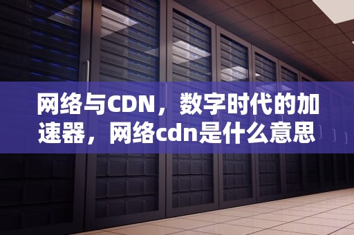 网络与CDN，数字时代的加速器，网络cdn是什么意思