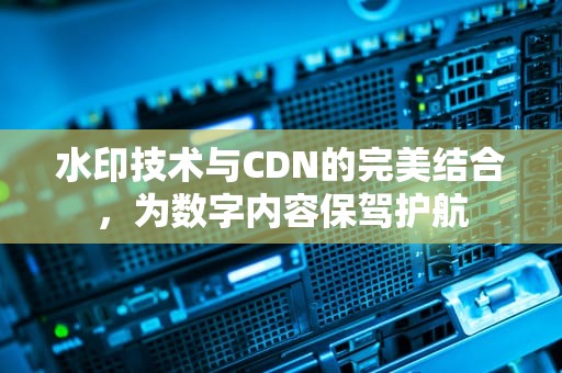水印技术与CDN的完美结合，为数字内容保驾护航