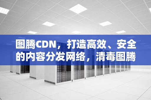 图腾CDN，打造高效、安全的内容分发网络，清毒图腾cd