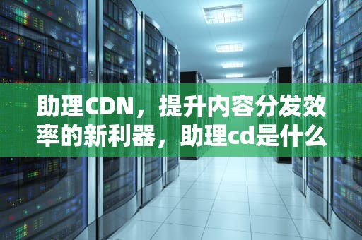 助理CDN，提升内容分发效率的新利器，助理cd是什么意思