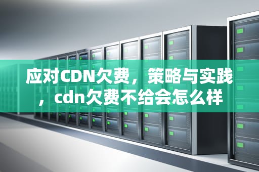 应对CDN欠费，策略与实践，cdn欠费不给会怎么样