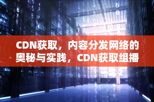 CDN获取，内容分发网络的奥秘与实践，CDN获取组播流超时怎么办