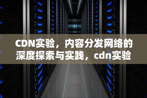 CDN实验，内容分发网络的深度探索与实践，cdn实验报告