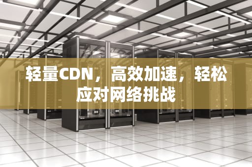 轻量CDN，高效加速，轻松应对网络挑战
