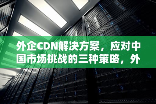 外企CDN解决方案，应对中国市场挑战的三种策略，外企CDD是什么意思
