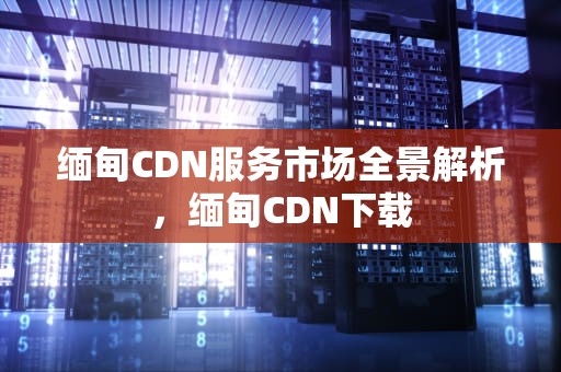缅甸CDN服务市场全景解析，缅甸CDN下载