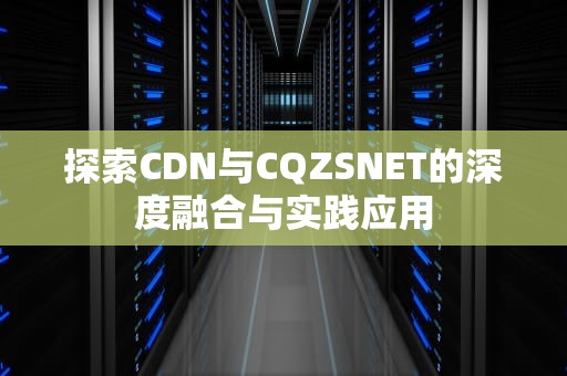探索CDN与CQZSNET的深度融合与实践应用
