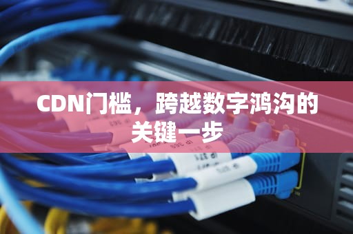 CDN门槛，跨越数字鸿沟的关键一步