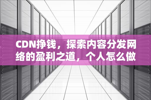 CDN挣钱，探索内容分发网络的盈利之道，个人怎么做cdn挣钱