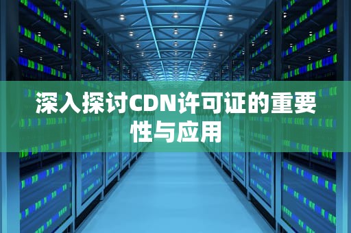 深入探讨CDN许可证的重要性与应用