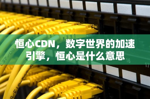 恒心CDN，数字世界的加速引擎，恒心是什么意思