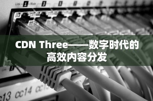 CDN Three——数字时代的高效内容分发