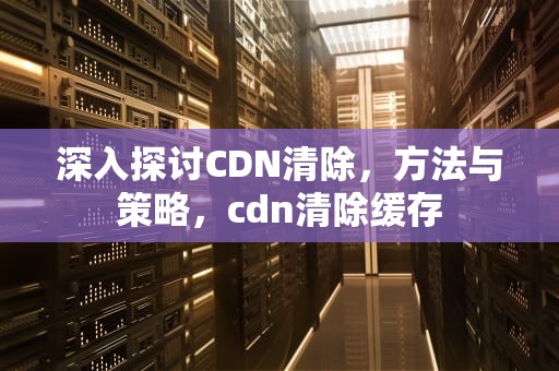深入探讨CDN清除，方法与策略，cdn清除缓存