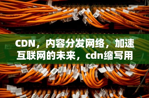 CDN，内容分发网络，加速互联网的未来，cdn缩写用什么网名