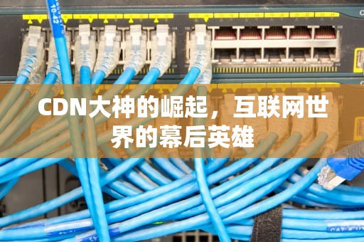 CDN大神的崛起，互联网世界的幕后英雄