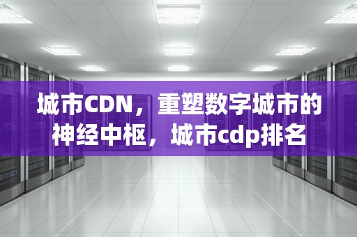城市CDN，重塑数字城市的神经中枢，城市cdp排名