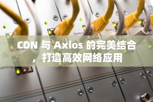 CDN 与 Axios 的完美结合，打造高效网络应用
