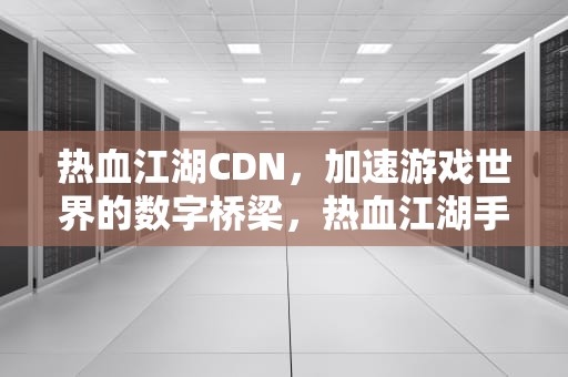 热血江湖CDN，加速游戏世界的数字桥梁，热血江湖手游