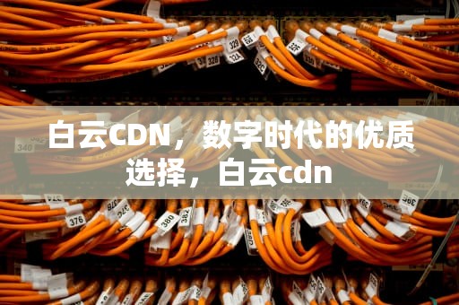 白云CDN，数字时代的优质选择，白云cdn