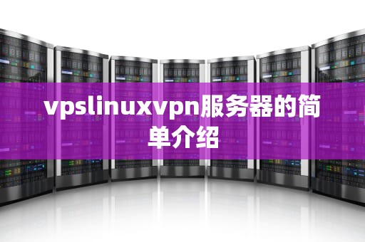 vpslinuxvpn服务器的简单介绍
