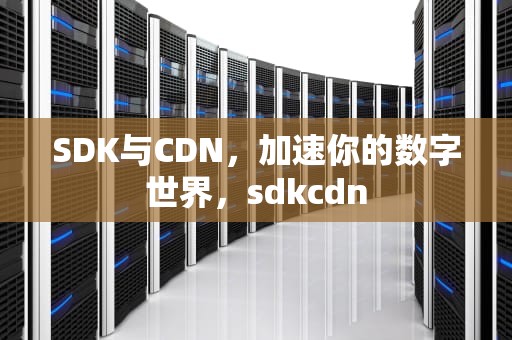 SDK与CDN，加速你的数字世界，sdkcdn