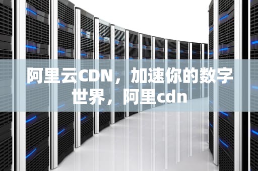 阿里云CDN，加速你的数字世界，阿里cdn