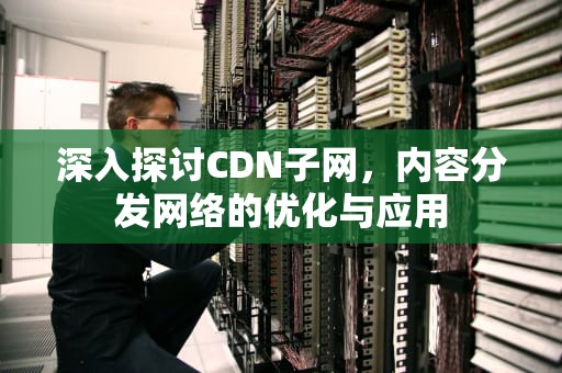 深入探讨CDN子网，内容分发网络的优化与应用