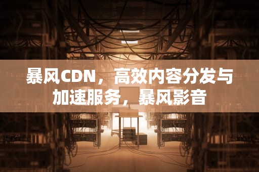 暴风CDN，高效内容分发与加速服务，暴风影音