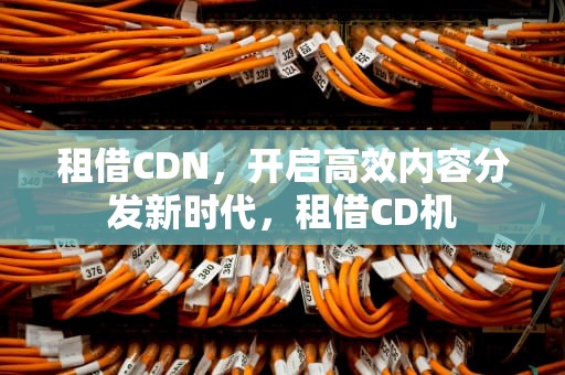 租借CDN，开启高效内容分发新时代，租借CD机
