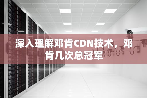 深入理解邓肯CDN技术，邓肯几次总冠军