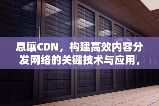 息壤CDN，构建高效内容分发网络的关键技术与应用，息壤中文网