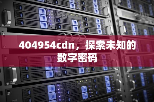 404954cdn，探索未知的数字密码