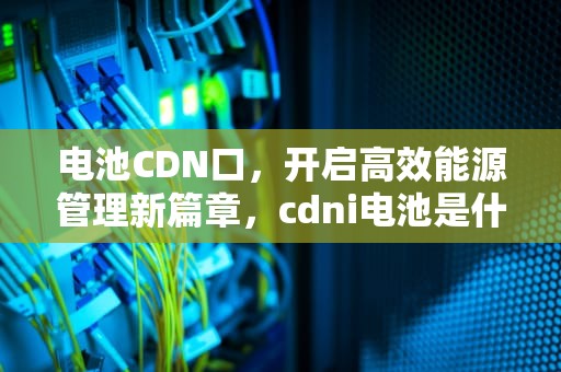 电池CDN口，开启高效能源管理新篇章，cdni电池是什么电池