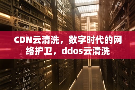 CDN云清洗，数字时代的网络护卫，ddos云清洗