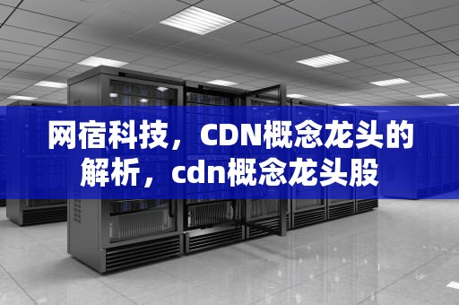 网宿科技，CDN概念龙头的解析，cdn概念龙头股
