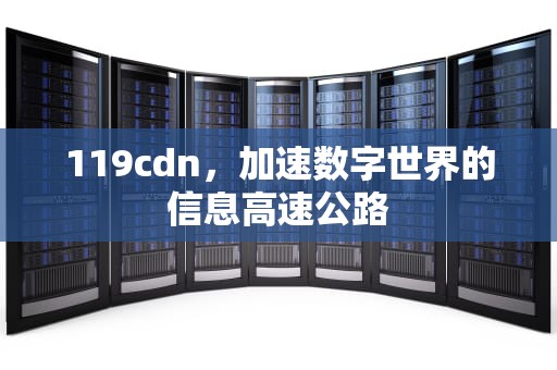 119cdn，加速数字世界的信息高速公路