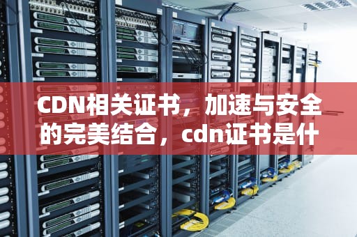 CDN相关证书，加速与安全的完美结合，cdn证书是什么
