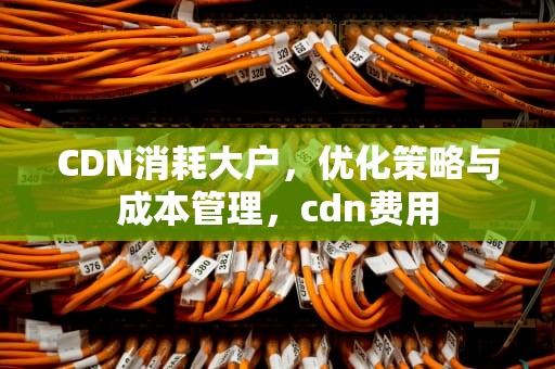 CDN消耗大户，优化策略与成本管理，cdn费用