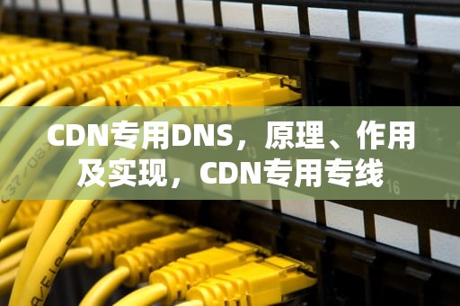 CDN专用DNS，原理、作用及实现，CDN专用专线